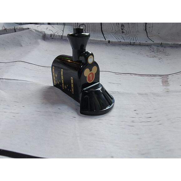 LEGO Duplo BLACK Steam Locomotive Train Front w/ Cow Catcher Gold Mickey Ears - Picture 1 of 6